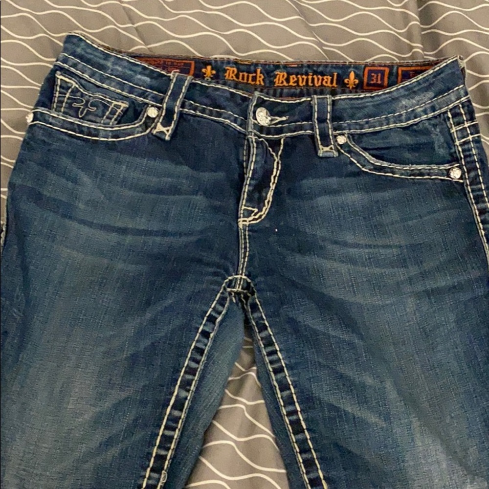 Rock Revival “Eva” relaxed bootcut jeans